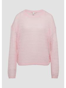 Вязаный свитер цвета 4121_старая роза QS