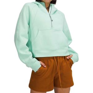 Свободная худи с полумолнией из серии Scuba для женщин Lululemon, Wild зеленый/WLDM