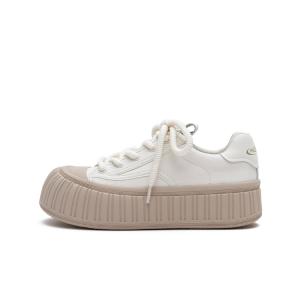 Устойчивые к истиранию увеличивающие рост низкие скейтерские туфли женские MASOOMAKE, Овсянка