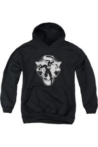 Батмен против Супермена: три бриллианта, детская толстовка с капюшоном Gildan, черный