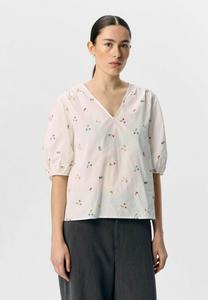 Футболка Object Print T-shirt, White Sand/White