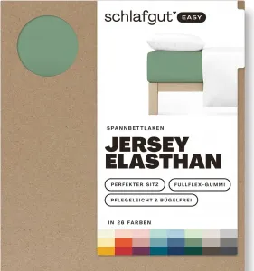 Простыня на резинке EASY Jersey BL 160x200 см зеленая Adam Matheis