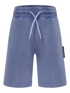 Шорты с аппликацией логотипа John Richmond Junior, синий