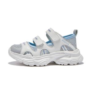 Детские сандалии с низким верхом, нескользящие, износостойкие, дышащие. Для детей от 3 до 7 лет. Babaya, белый/синий