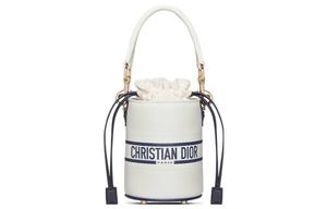 DIOR Сумка через плечо из коровьей кожи, кроссбоди, женская, белая