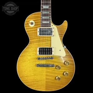 Gibson Custom Dealer Select 1959 Les Paul Chambered Lemon Burst Light Aged с футляром 941840
