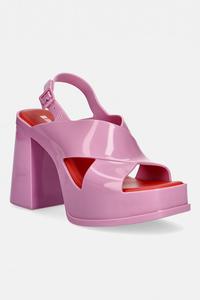 Сандалии Melissa dance на каблуке, розовый