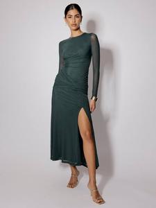 Платье миди Tammy Mesh Nobody's Child, Green