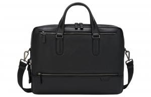 TUMI Кожаный портативный мужской кожаный портфель через плечо black