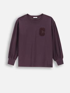 Coccodrillo Футболка с длинными рукавами фиолетового цвета