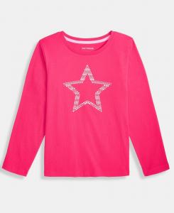 Детская футболка с длинными рукавами Sparkle Star для девочек 5-20 лет Epic Threads, Hot Magenta