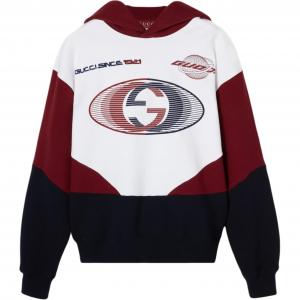 Худи из хлопка с текстурой джерси GUCCI, мультиколор