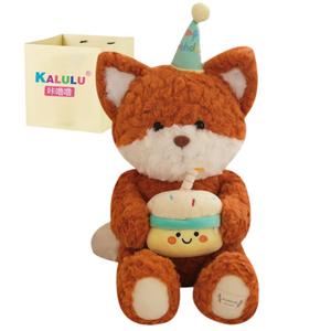 Плюшевая игрушка Birthday Bear Birthday Fox успокаивающая кукла плюшевая кукла высота 40см Click
