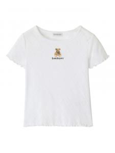 Футболка Burberry Kids Thomas Bear из хлопка, белый