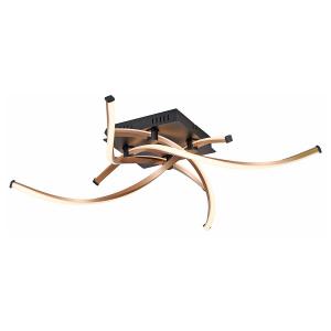 Светодиодный потолочный светильник Paul Neuhaus Polina Typ B, поликарбонат/алюминий - 4-пламенный