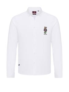 Рубашка Slim Fit на пуговицах Williot, белый