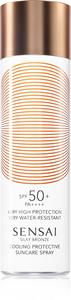 Охлаждающий защитный солнцезащитный спрей Silky bronze с солнцезащитным кремом SPF 50+ Sensai, pa ++++ 150 мл