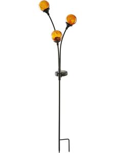 STAR Trading Солнечный садовый светильник Trieste в черно-янтарном исполнении