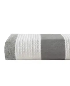 Вафельная занавеска для душа Ariana ombre, 72 x 72 дюйма Madison Park, gray