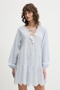 Хлопковое платье Superdry, синий