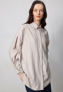 Блузка на пуговицах DETAILED Touché Privé, коричневый