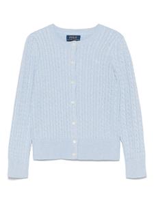 POLO RALPH LAUREN KIDS Кардиган с вышивкой Polo Pony, синий