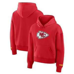 Женский красный свитшот с капюшоном Kansas City Chiefs Legacy Fleece Fanatics