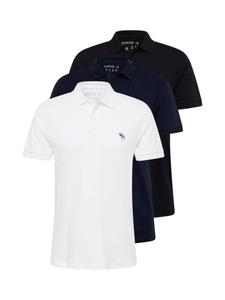 Abercrombie & Fitch Футболка в цветах Blue, Night Blue, Black, White