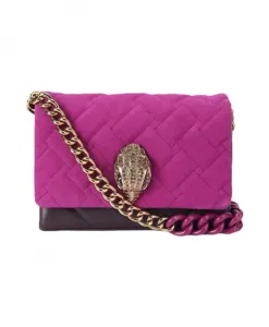 Кожаная сумка через плечо с изображением орла. Kurt Geiger, розовый