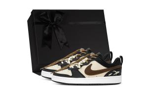 Nike Court Borough DEER Xingji Exploration низкие скейтерские кроссовки black brown детские