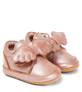 Туфли из металлизированной кожи Baby Sela Lining Donsje, Clay Metallic Leather