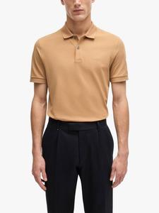 Футболка-поло BOSS из органического хлопка HUGO BOSS, Medium Beige