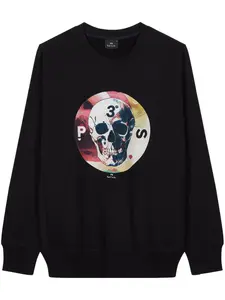 Толстовка с принтом Skull PS Paul Smith, черный