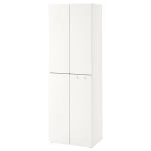 Детский шкаф, белый, 60x40x180 см, PLATSA/SMÅSTAD IKEA