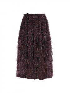 Faina Женская юбка бордового цвета