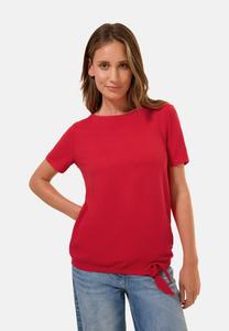 Футболка с принтом STRUKTUR MIT KNOTEN Cecil, металлик красный