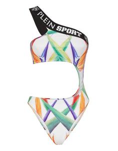 Купальник на косточках Plein Sport Swimsuit, белый
