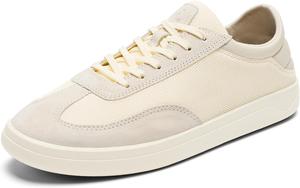 Мужские повседневные кроссовки OLUKAI Punini, классическая шнуровка и контурная стелька, комфортная посадка и резиновые подошвы с хорошим сцеплением с поверхностью, прочные и поддерживающие, белый