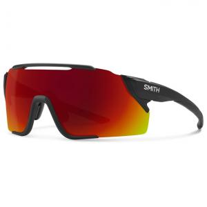 Солнцезащитные очки Attack Mag MTB матовые черные хромапоп красные зеркальные Smith