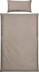 Постельное белье "Бостон" серо-коричневый 1x 135x200 см + 1x 40x80 см REDBEST