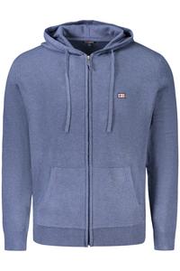 Мужской кардиган Norway 1963 на молнии с капюшоном, голубой