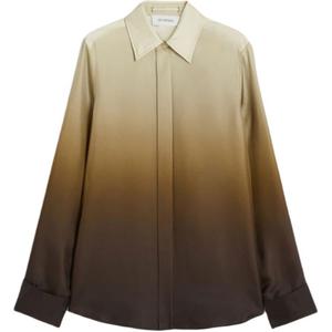 Шелковая рубашка с эффектом омбре SportMax, multicolor