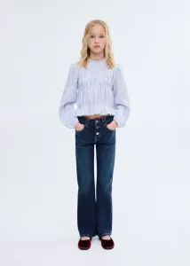 Детские расклешенные джинсы Mango Kids, Dark Blue