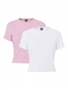 PIECES Футболка 'PCAmelia' в цвете Eosin, White