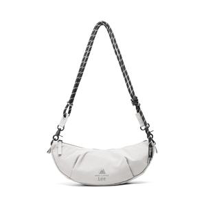 Lee Тканевая сумка через плечо с деревянным листом в коричневом сером и светло-сером фиолетовом цветах, Cloud Gray