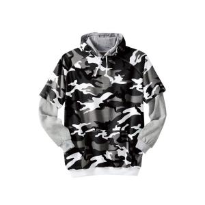 Толстовка с термоподкладкой от KingSize больших размеров, многослойный дизайн Boulder Creek, Steel camo