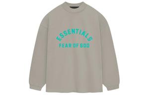 Футболка с принтом логотипа Fear Of God Essentials, тюленьего серого цвета