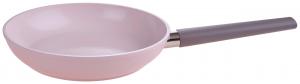 Красочная кухонная сковорода с керамическим покрытием Homeware Profession., розовый