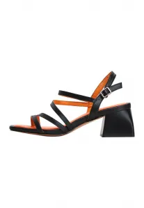 Сандалии на массивном каблуке Cesare Gaspari, Black