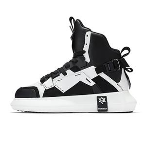 Высокие кроссовки для скейтбординга унисекс NORVINCY, Black White